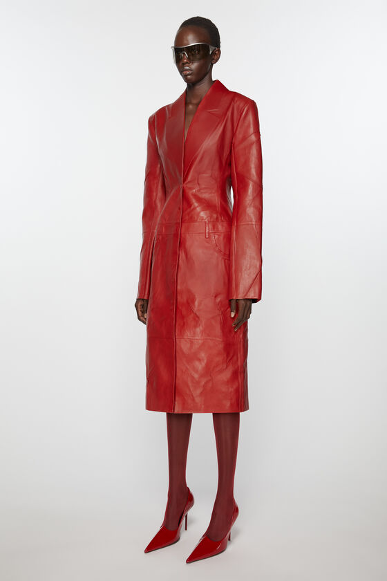 (image for) Streamlined Leather coat